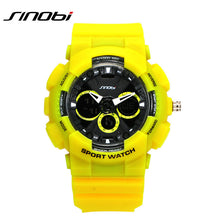 Top brand SINOBI dual display men's fashion leisure sports waterproof watch